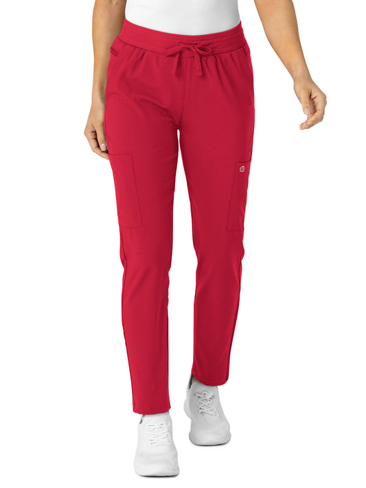 Women's Eight-Pocket Flex-N-Reach Track Pant - 5045 - Red