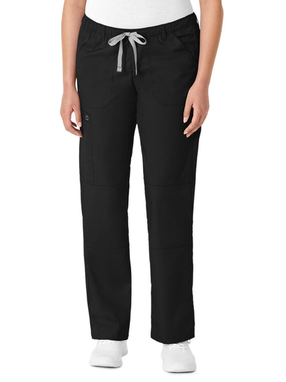 Women's Six-Pocket Straight Leg Pant - 504 - Black