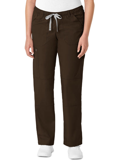 Women's Six-Pocket Straight Leg Pant - 504 - Chocolate