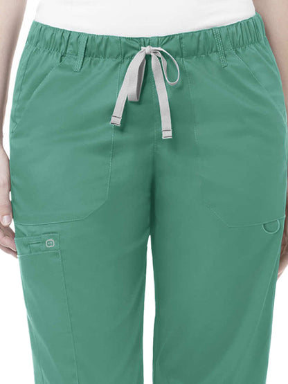 Women's Six-Pocket Straight Leg Pant - 504 - Surgical Green