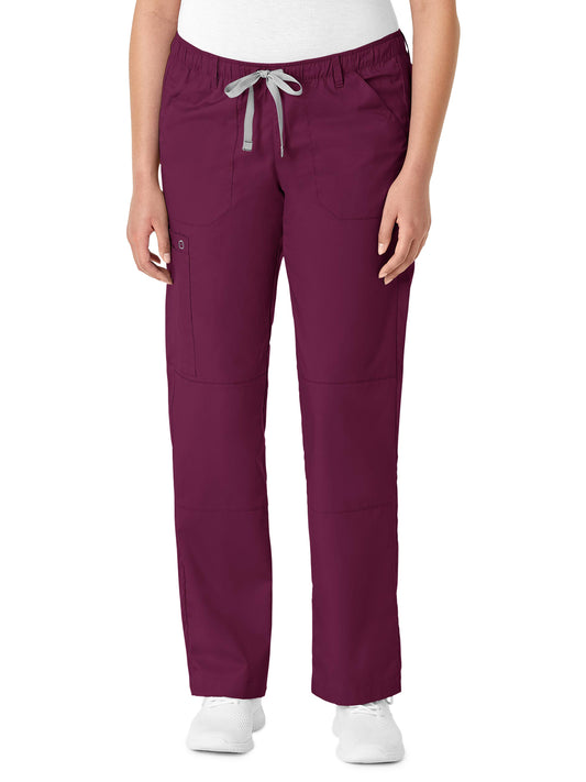 Women's Six-Pocket Straight Leg Pant - 504 - Wine