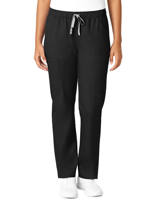 Women's Eight-Pocket Convertible Slim Leg Pant - 505 - Black