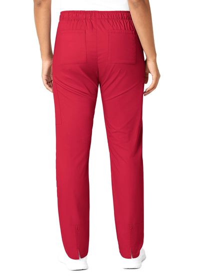 Women's Eight-Pocket Convertible Slim Leg Pant - 505 - Red