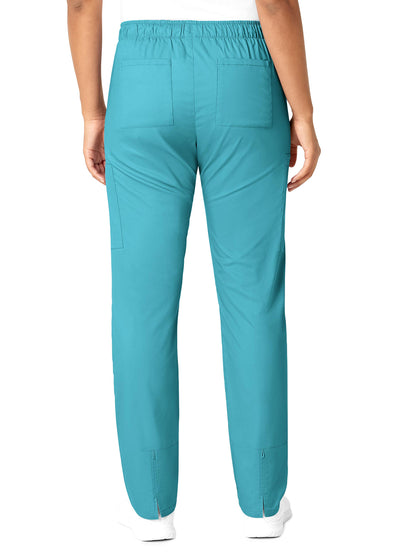 Women's Eight-Pocket Convertible Slim Leg Pant - 505 - Teal Blue