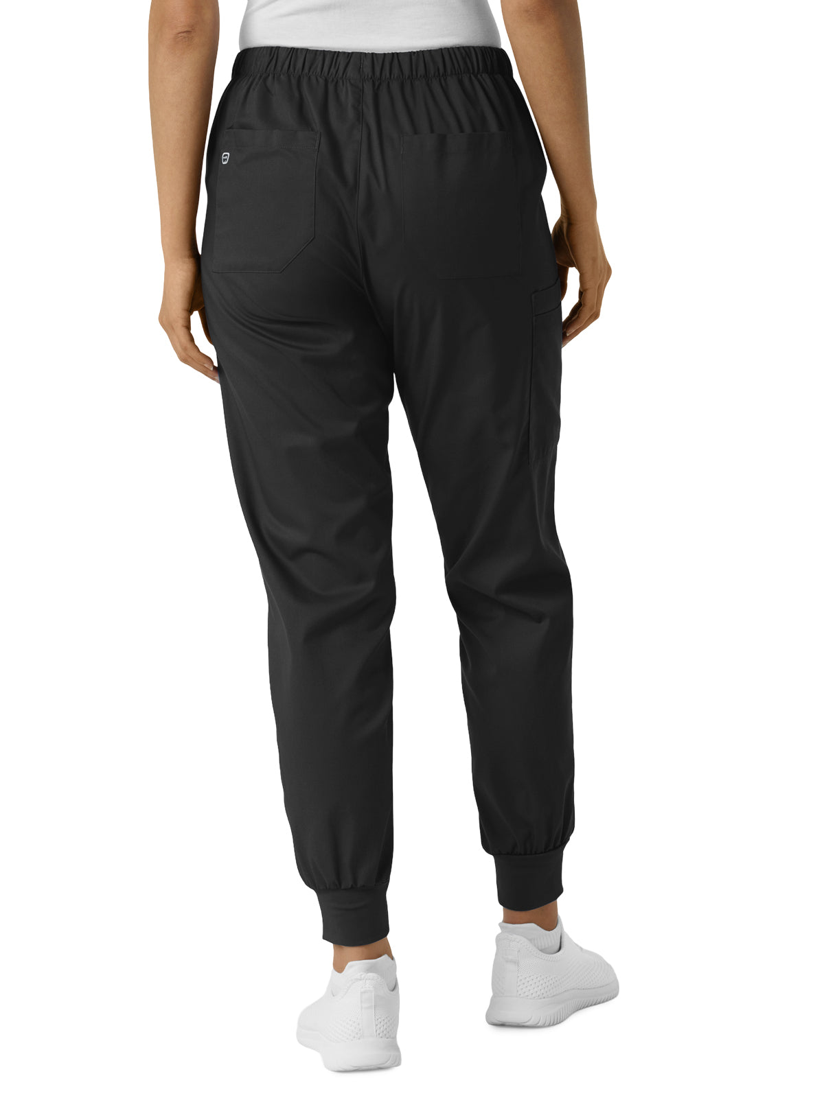 Women's Six-Pocket Cargo Jogger Scrub Pant - 506 - Black