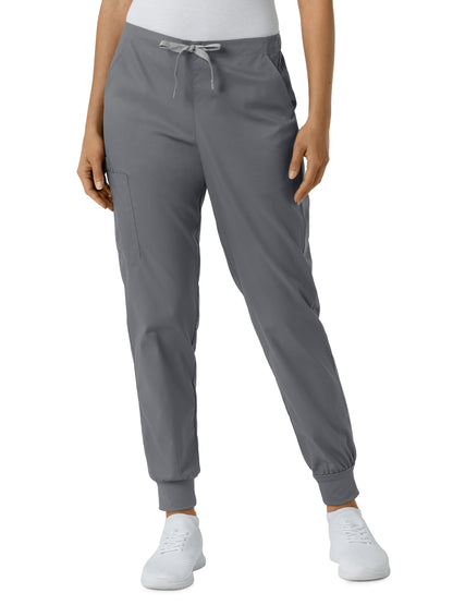 Women's Six-Pocket Cargo Jogger Scrub Pant - 506 - Pewter