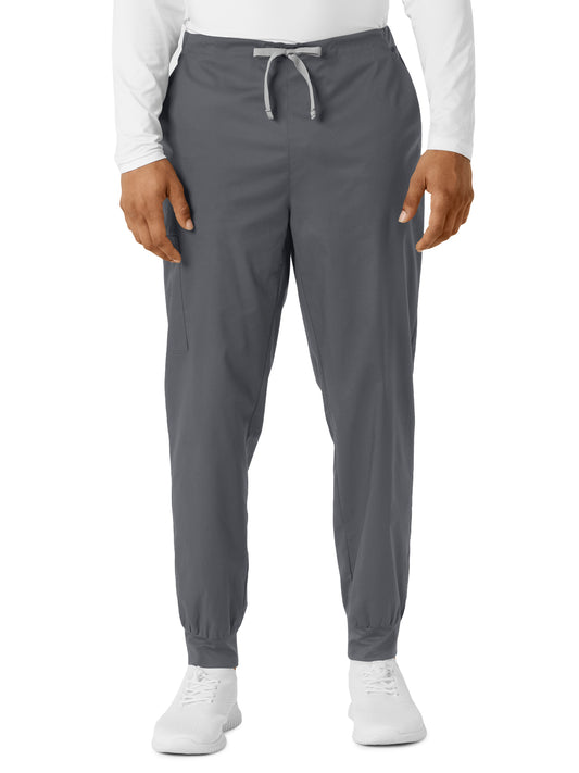 Men's Six-Pocket Cargo Jogger Scrub Pant - 507 - Pewter