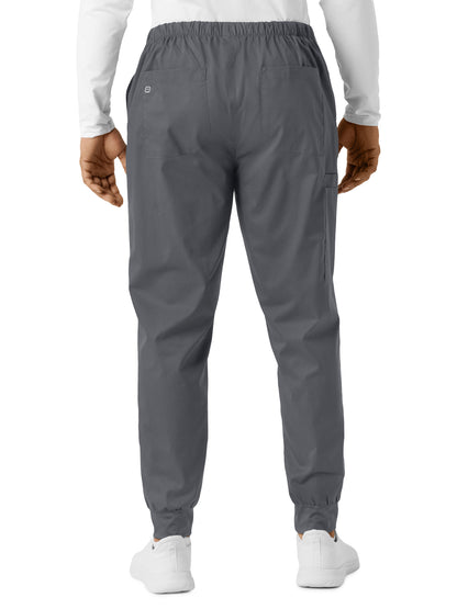 Men's Six-Pocket Cargo Jogger Scrub Pant - 507 - Pewter