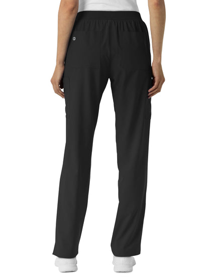 Women's Six-Pocket Cargo Utility Scrub Pant - 5145 - Black