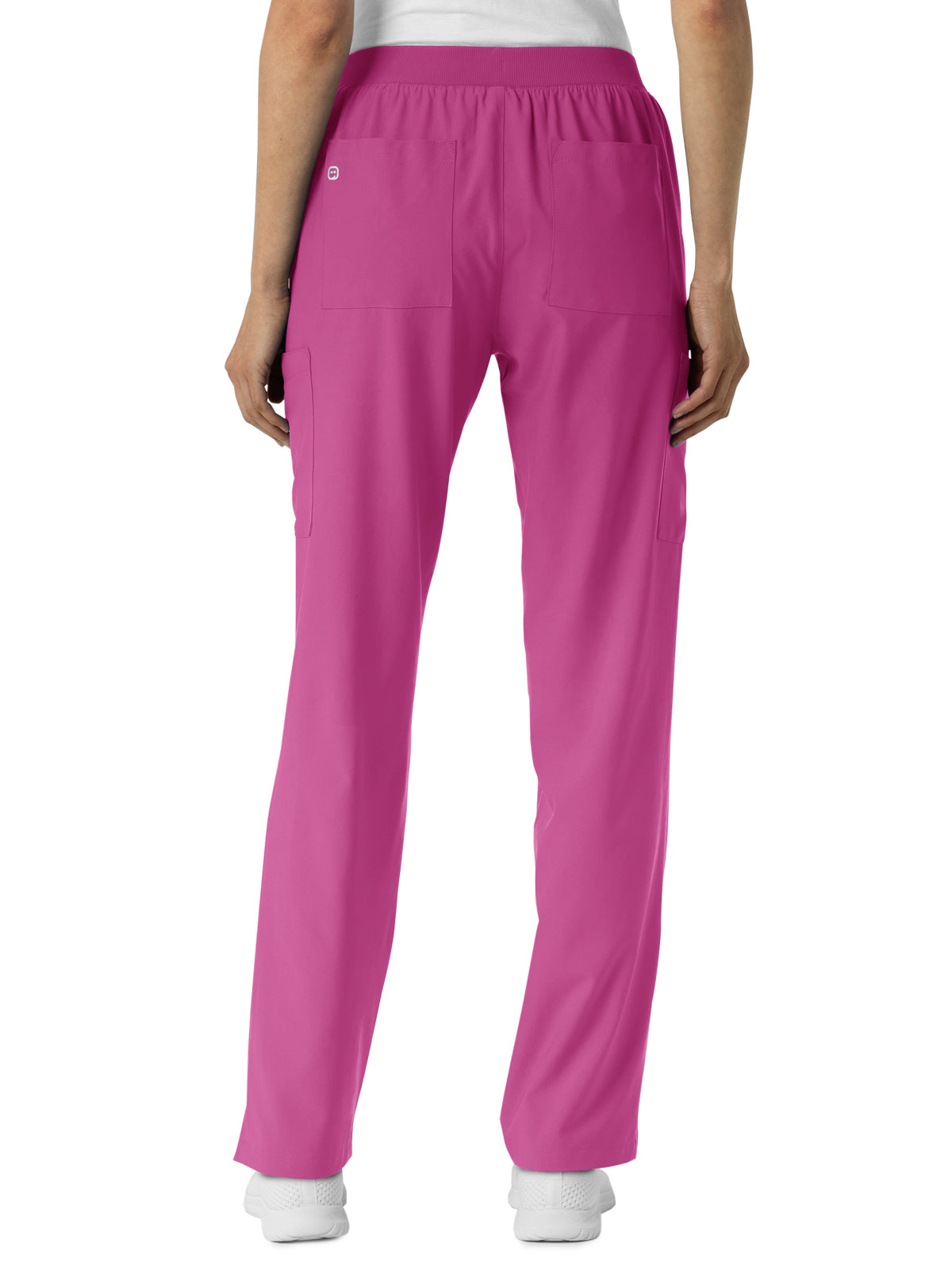 Women's Six-Pocket Cargo Utility Scrub Pant - 5145 - Raspberry