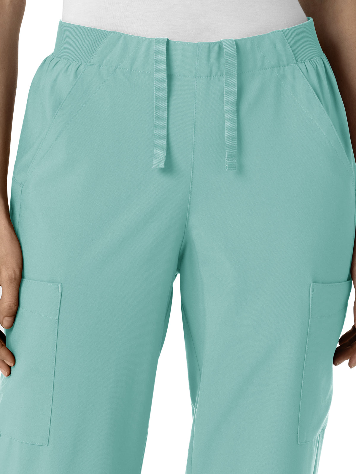 Women's Six-Pocket Cargo Utility Scrub Pant - 5145 - Turquoise