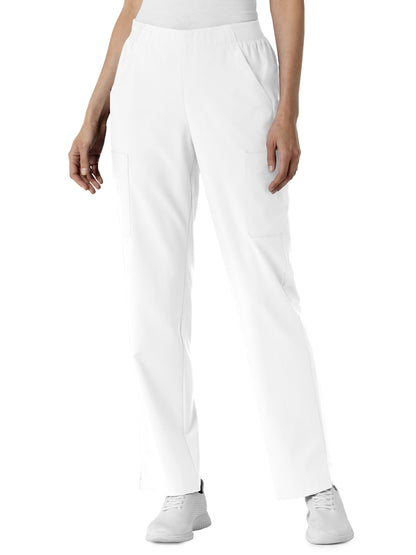 Women's Six-Pocket Cargo Utility Scrub Pant - 5145 - White