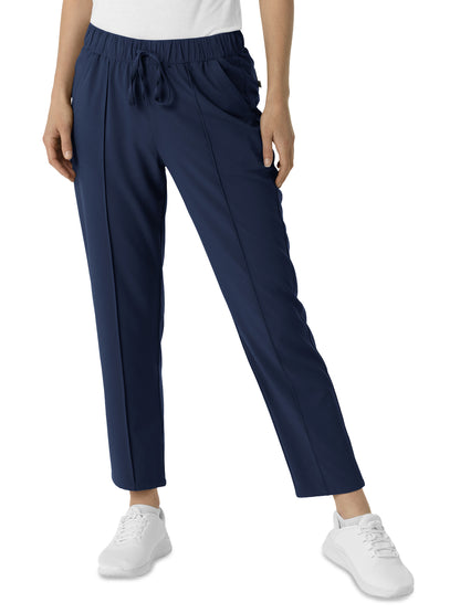 Women's  Four-Pocket Tapered Ankle Scrub Pant - 5154 - Navy