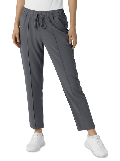 Women's  Four-Pocket Tapered Ankle Scrub Pant - 5154 - Pewter