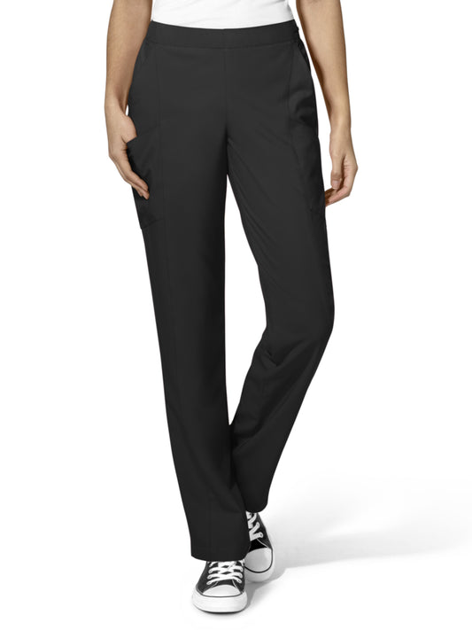 Women's Eight-Pocket Flat-Front Cargo Pant - 5155 - Black