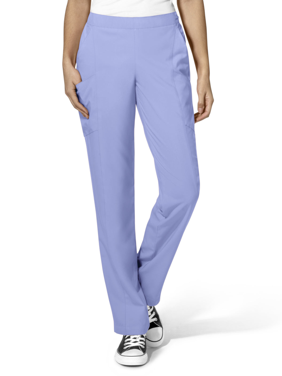 Women's Eight-Pocket Flat-Front Cargo Pant - 5155 - Ceil Blue