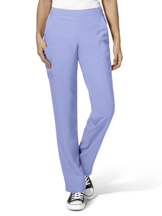 Women's Eight-Pocket Flat-Front Cargo Pant - 5155 - Ceil Blue