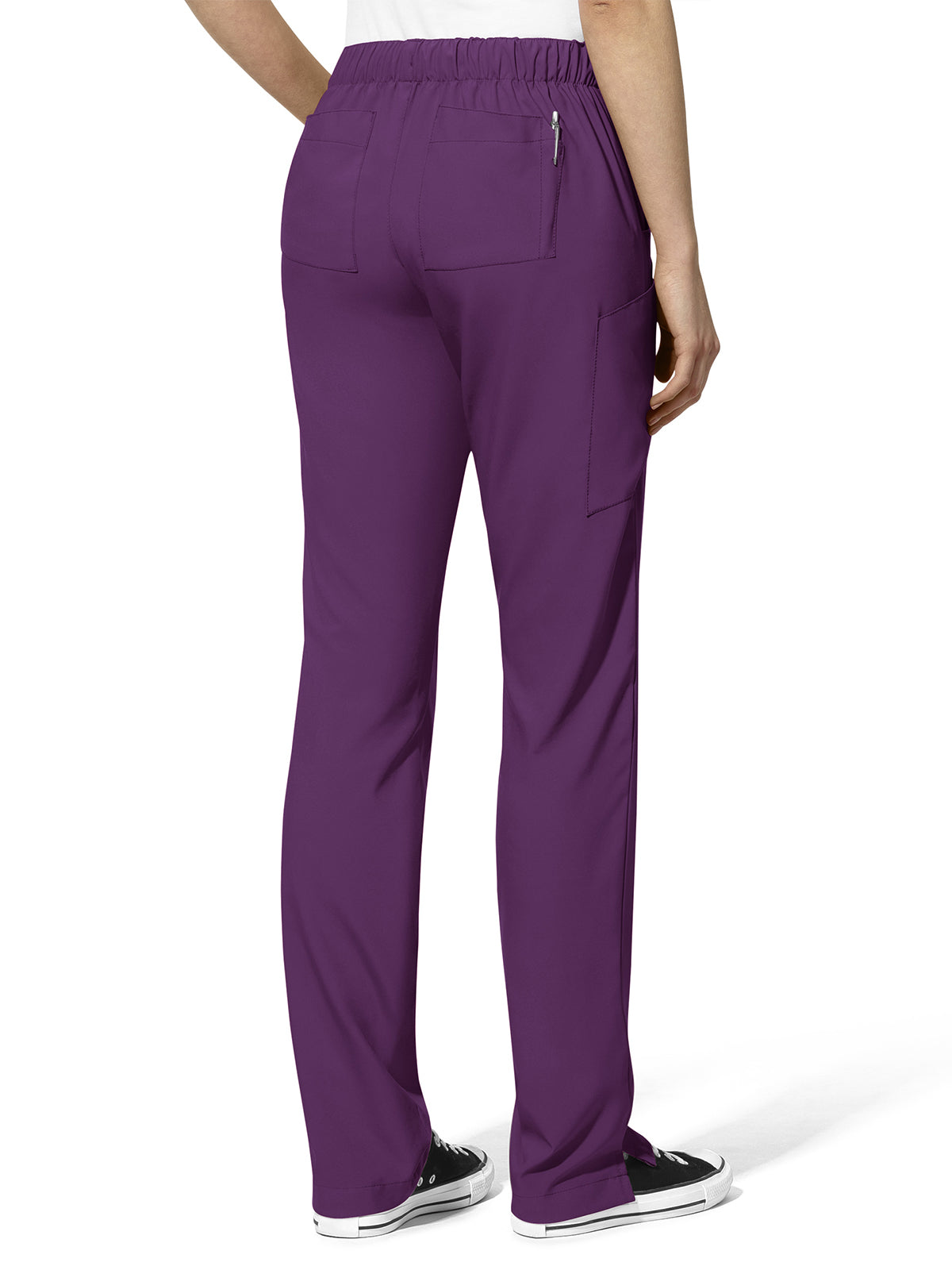 Women's Eight-Pocket Flat-Front Cargo Pant - 5155 - Eggplant