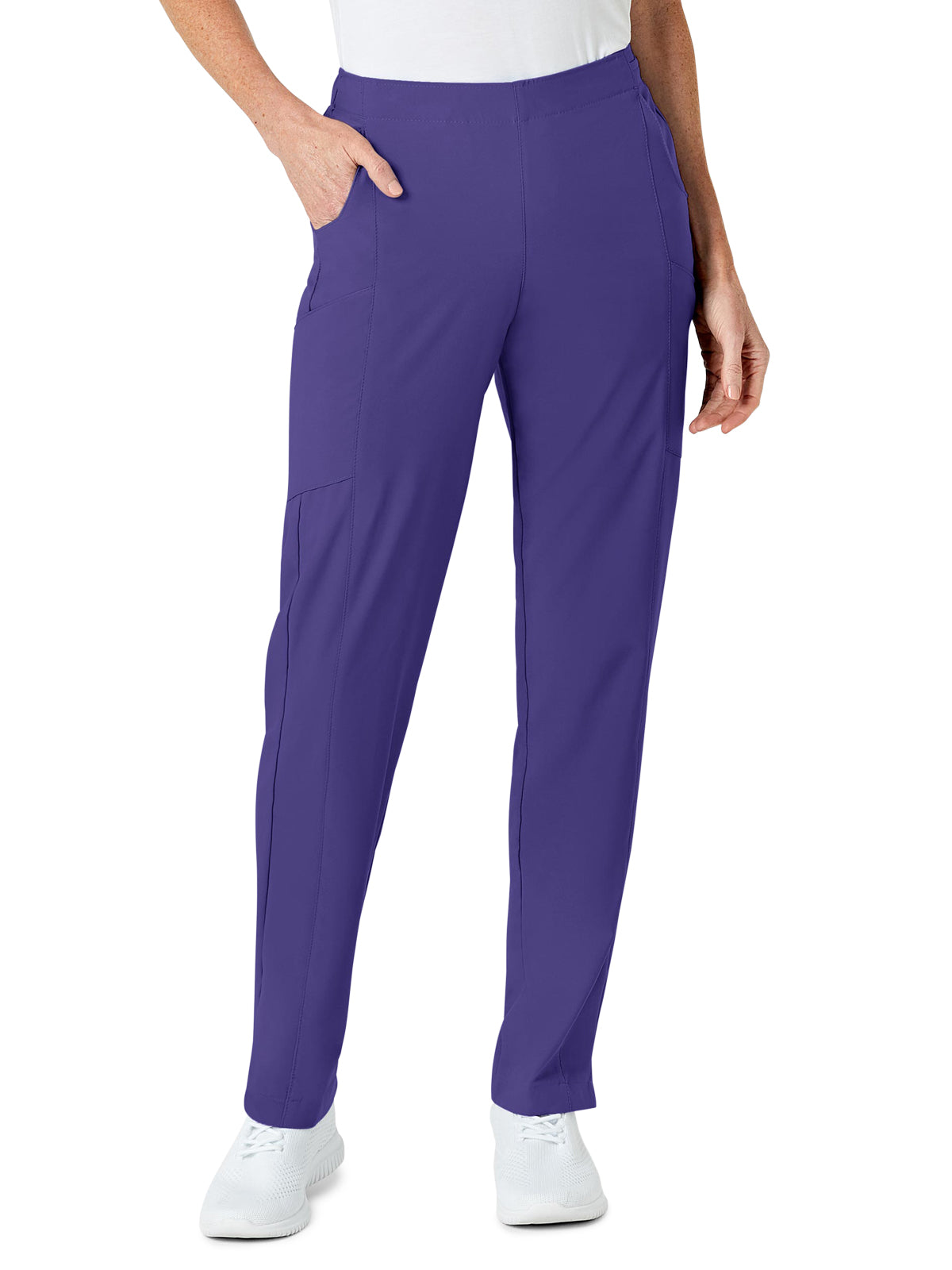 Women's Eight-Pocket Flat-Front Cargo Pant - 5155 - Grape