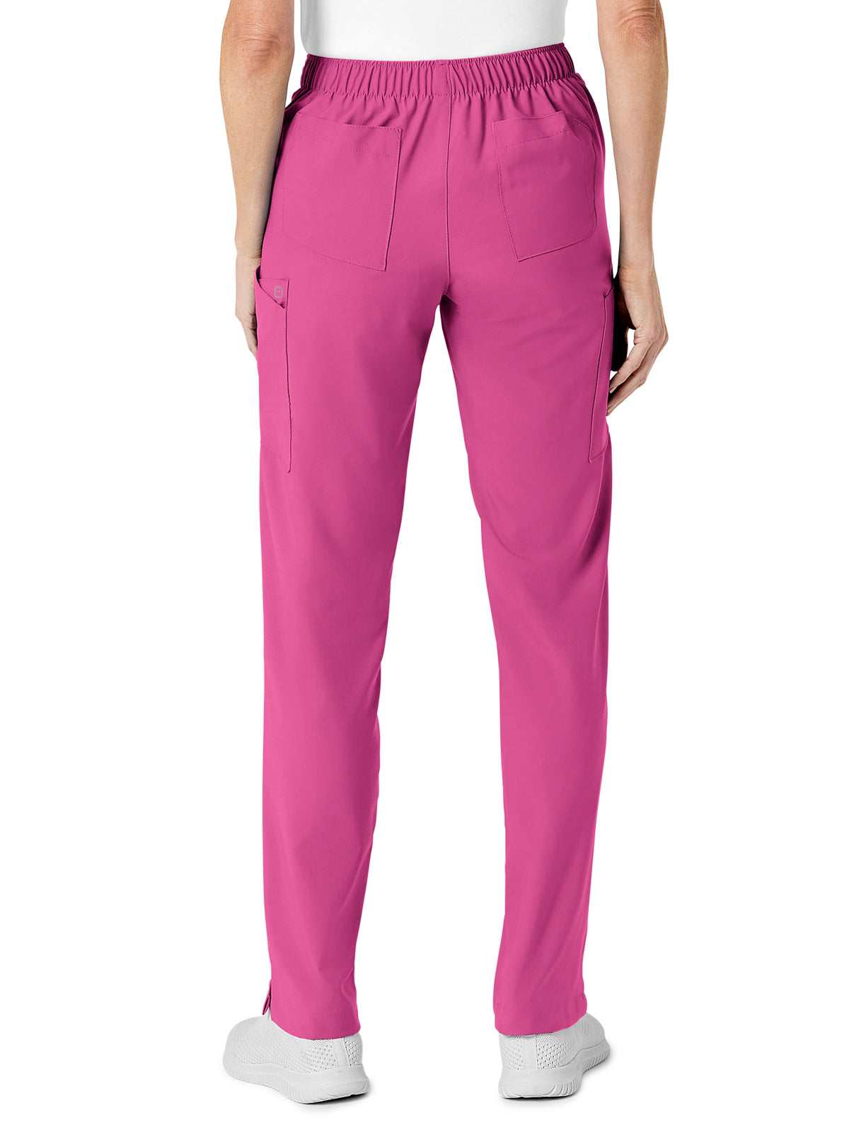 Women's Eight-Pocket Flat-Front Cargo Pant - 5155 - Hot Pink