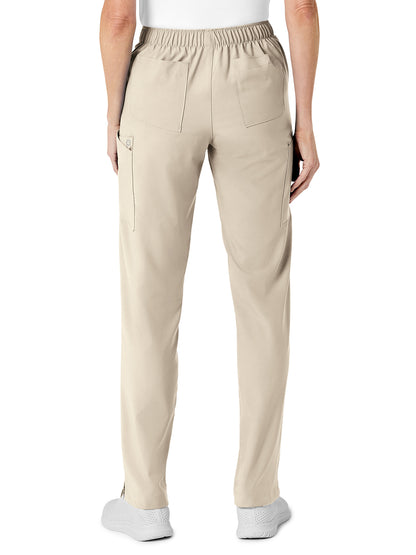 Women's Eight-Pocket Flat-Front Cargo Pant - 5155 - Khaki