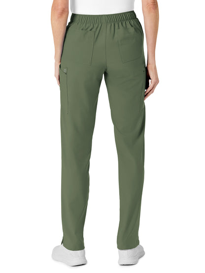 Women's Eight-Pocket Flat-Front Cargo Pant - 5155 - Olive