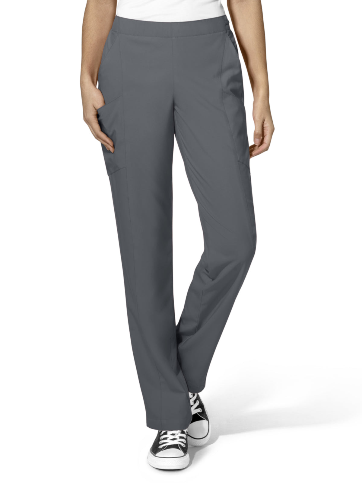 Women's Eight-Pocket Flat-Front Cargo Pant - 5155 - Pewter