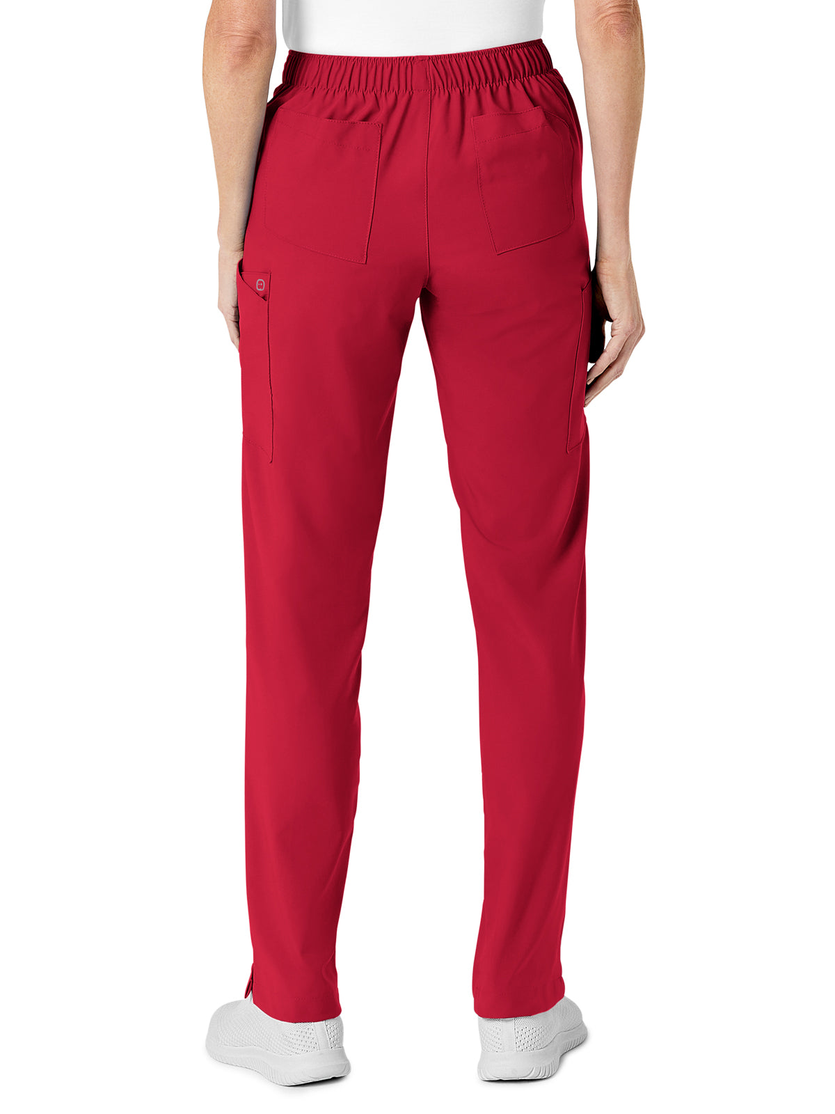 Women's Eight-Pocket Flat-Front Cargo Pant - 5155 - Red