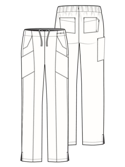 Women's Eight-Pocket Flat-Front Cargo Pant - 5155 - Pewter