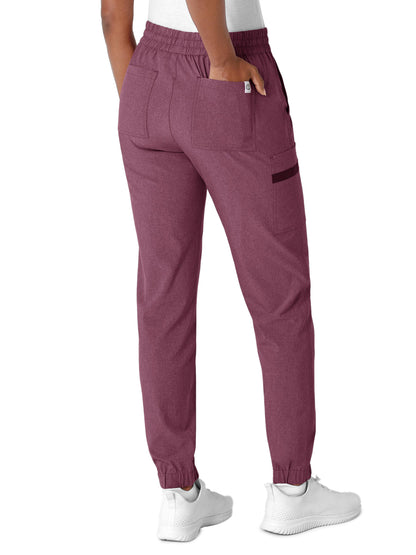 Women's Seven-Pocket Jogger Pant - 5234 - Wine Heather