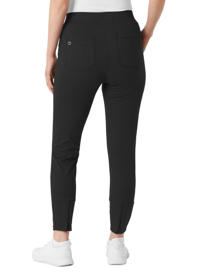 Women's Five-Pocket Athletic Track Scrub Pant - 5259 - Black