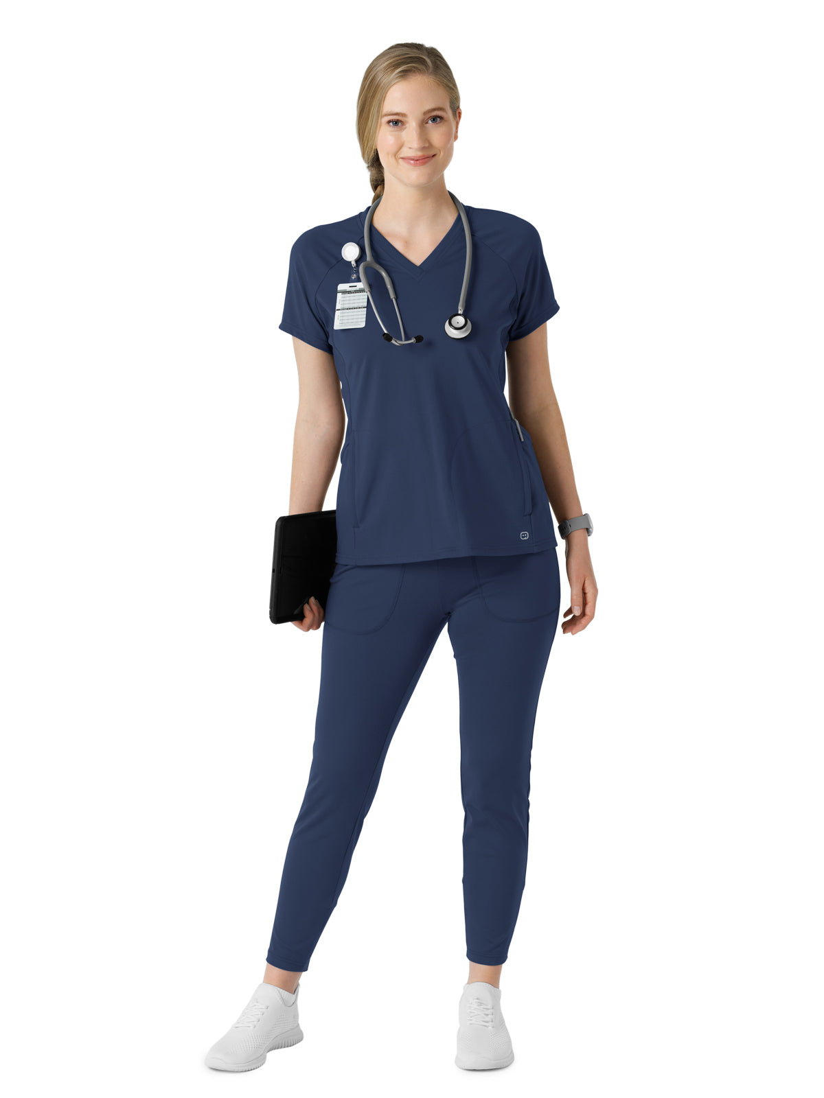 Women's Five-Pocket Athletic Track Scrub Pant - 5259 - Navy