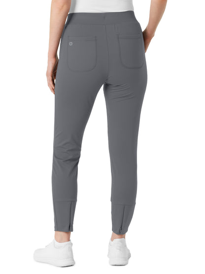 Women's Five-Pocket Athletic Track Scrub Pant - 5259 - Pewter