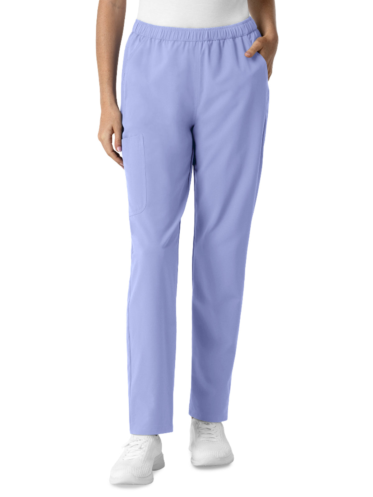 Women's Six-Pocket Slim Leg Scrub Pant - 5280 - Ceil Blue