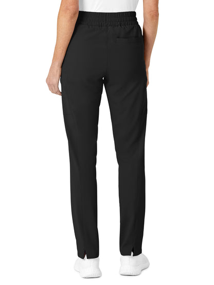 Women's Five-Pocket High Waist Slim Cargo Pant - 5334 - Black