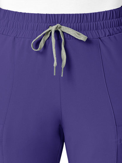 Women's High Waist Slim Cargo Pant - 5334 - Grape