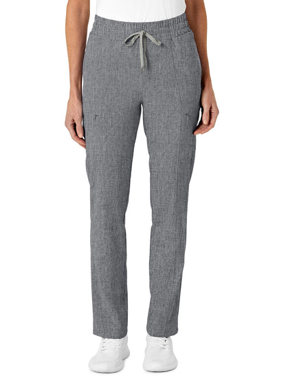 Women's Five-Pocket High Waist Slim Cargo Pant - 5334 - Grey Heather