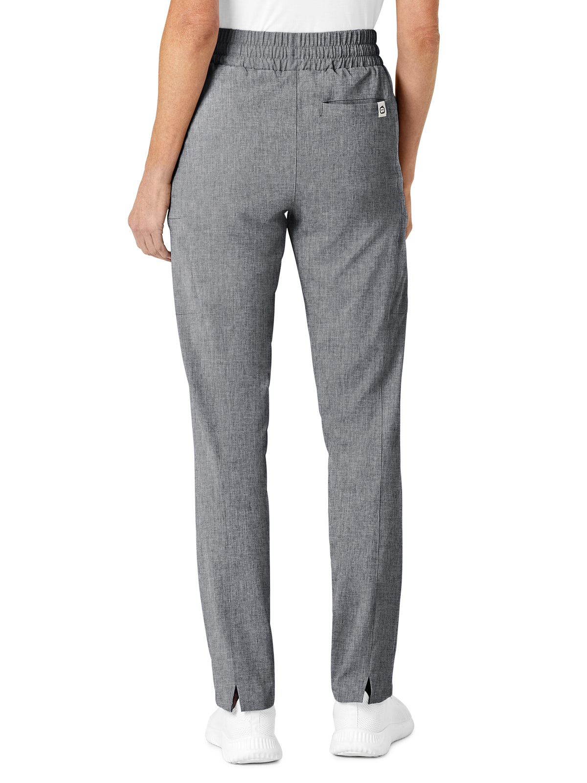 Women's Five-Pocket High Waist Slim Cargo Pant - 5334 - Grey Heather