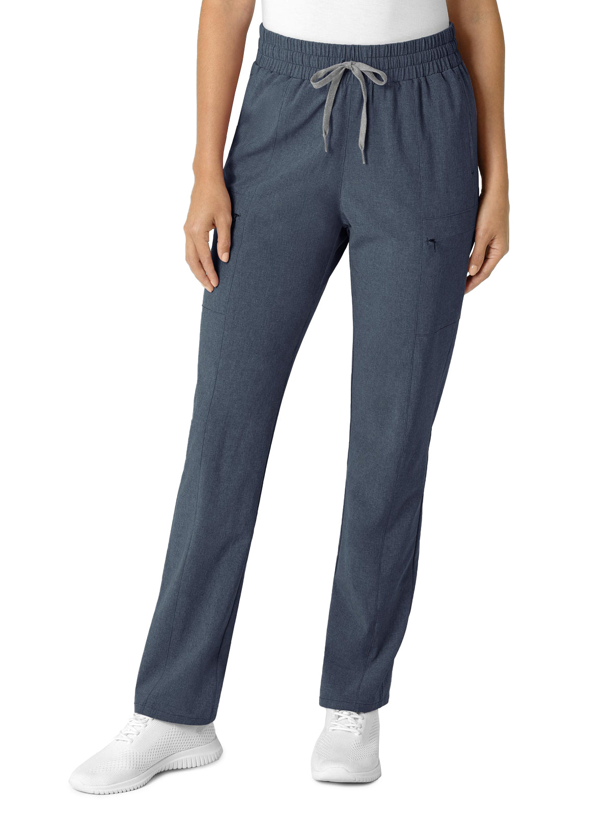 Women's Five-Pocket High Waist Slim Cargo Pant - 5334 - Navy Heather