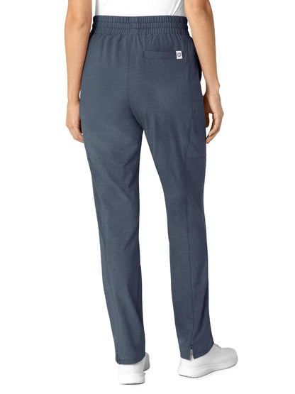 Women's Five-Pocket High Waist Slim Cargo Pant - 5334 - Navy Heather