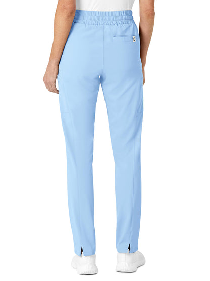 Women's Five-Pocket High Waist Slim Cargo Pant - 5334 - Powder Blue