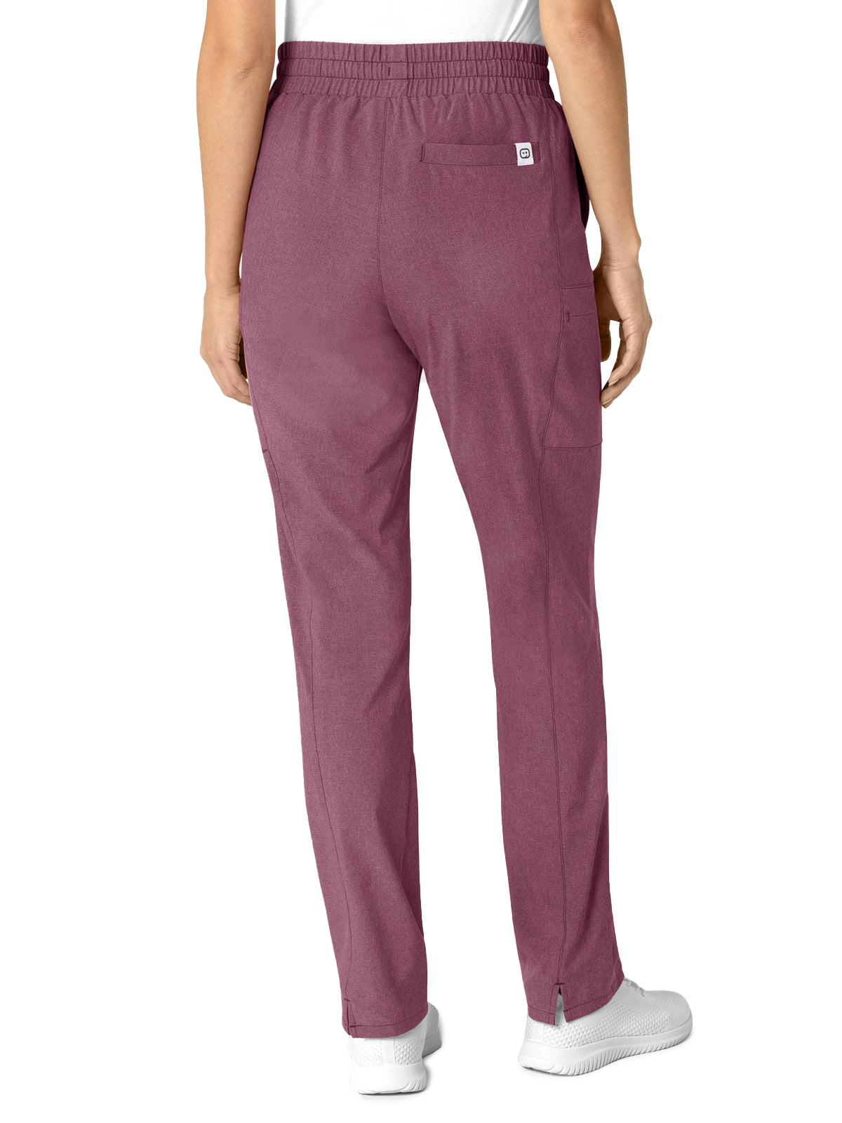 Women's Five-Pocket High Waist Slim Cargo Pant - 5334 - Wine Heather