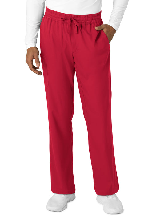 Men's Six-Pocket Straight Leg Pant - 5351 - Red