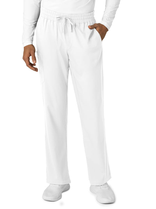 Men's Multi Pocket Straight Leg Pant - 5351 - White