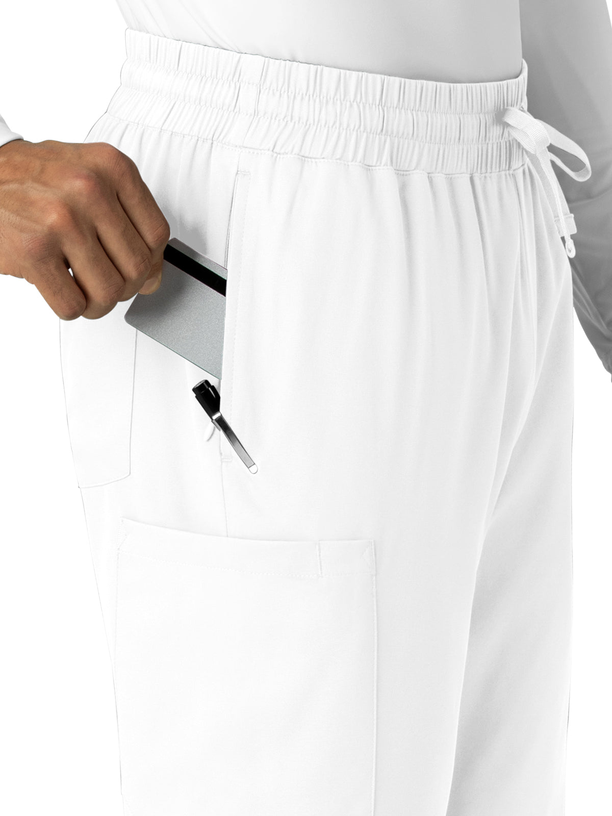 Men's Six-Pocket Straight Leg Pant - 5351 - White