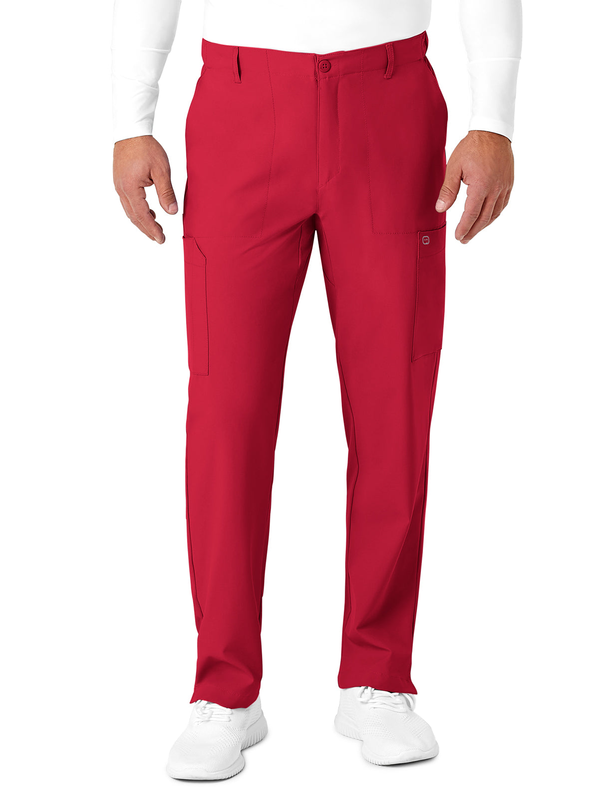 Men's Nine-Pocket Flat Front Cargo Pant - 5355 - Red