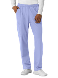 Men's Seven-Pocket Straight Leg Cargo Scrub Pant - 5380 - Ceil Blue