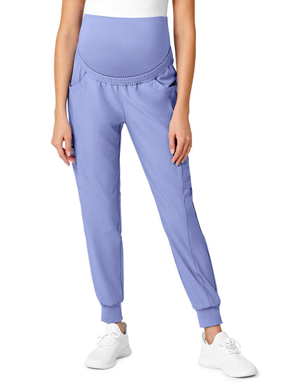 Women's Seven-Pocket Maternity Jogger Pant - 5455 - Ceil Blue