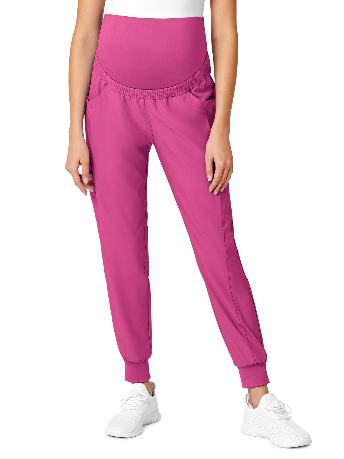 Women's Seven-Pocket Maternity Jogger Pant - 5455 - Hot Pink