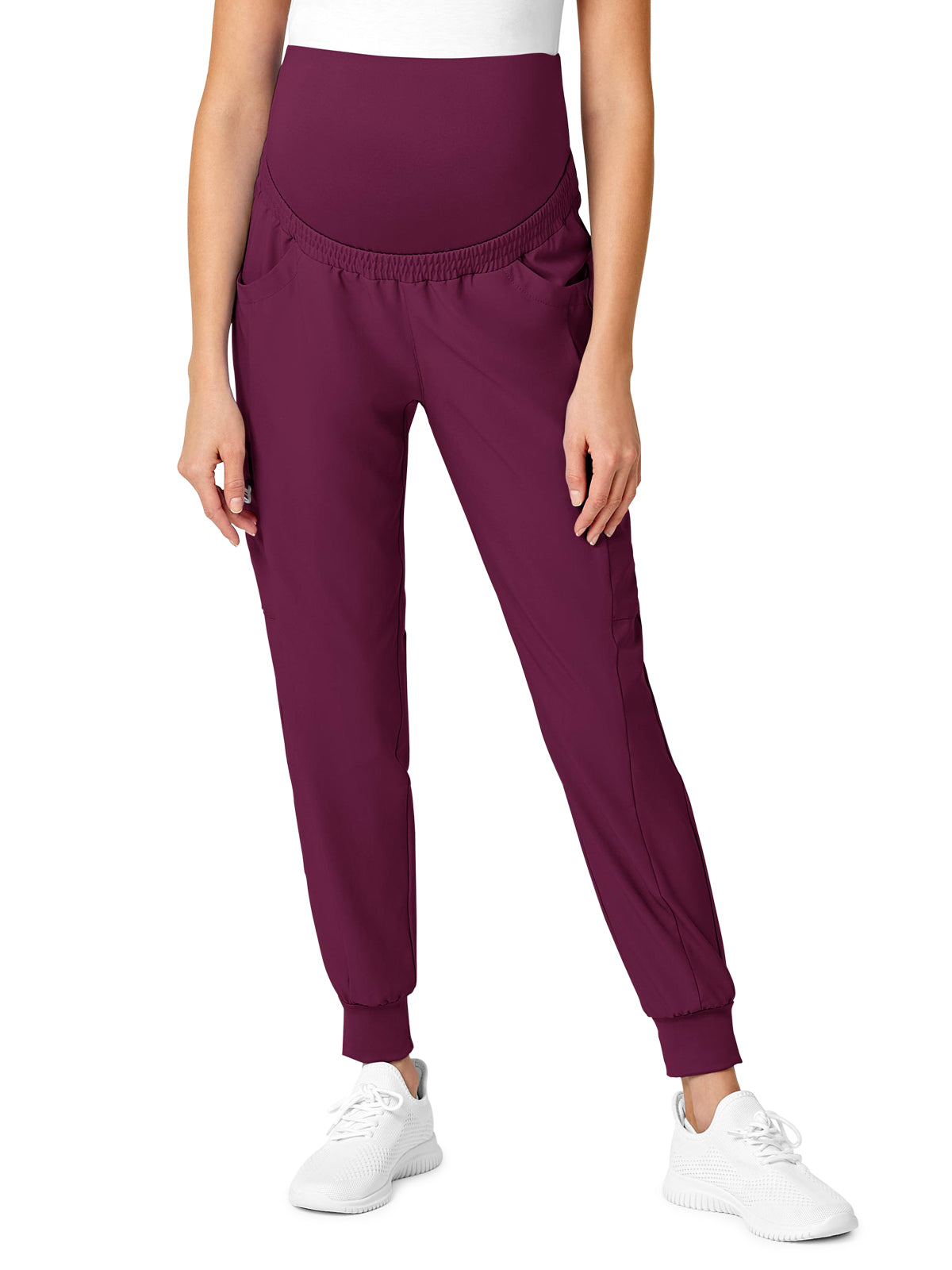 Women's Seven-Pocket Maternity Jogger Pant - 5455 - Wine